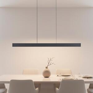 JUST LIGHT. GmbH LED висяща лампа „Адина“, черна, метал, 3 000 K, осветява нагоре/надолу, Черен, Дневна/трапезария, Алуминий, Модерен