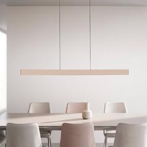 JUST LIGHT. GmbH LED висяща лампа „Адина“, пясъчно-бежова, метал, 3 000 K, осветява нагоре/надолу, Бежов, Дневна/трапезария, Алуминий, Модерен