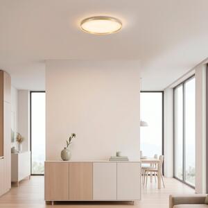 JUST LIGHT. GmbH LED таванна лампа „Madlen“, златист цвят, Ø 60 см, алуминий, 3000K, с, Затъмняване, Злато / месинг, Дневна/трапезария, Метал, Модерен