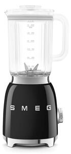 Блендер Smeg BLF03BLEU, 800W, 1.5 л, 18000 об/мин, 4 програми, 4 скорости + Пулс, Неръждаема стомана, Черен