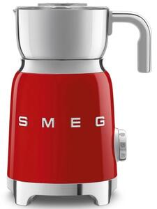 Уред за разпенване на мляко Smeg MFF11RDEU, 500 W, 600 мл, 8 програми, Подвижна кана, Автоматично изключване, Червен