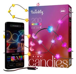 Twinkly TWKS200RGB-G - LED RGB Димируем коледни лампички 200xLED 14 м USB Wi-Fi