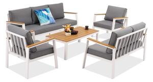 Zakintos Coffee 7 алуминиеви комплекта бял Garden Point
