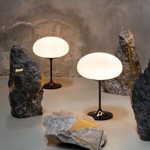 GUBI Gubi Настолна лампа Stemlite, черно-хром, височина 42 cm, с регулиране на, Затъмняване, Металик, Дневна/трапезария, Метал, Дизайн