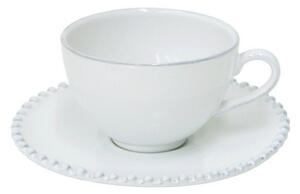 Бяла керамична чаша с чинийка , 250 ml Pearl - Costa Nova
