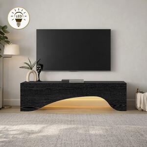 Меламинов ТВ шкаф Mara Megapap, цвят черен синхрон, размери 150x31,4x40 см