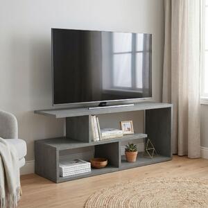 Меламинов ТВ шкаф Forever Megapap, цвят бетонно сиво, размери 100x30x40 см
