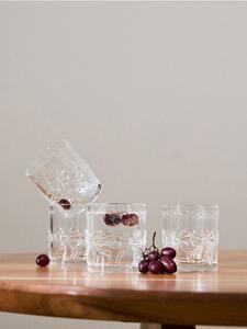 Sinsay - Чаши с релефен десен на панделки 4 pack - clear