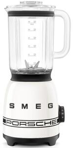 Блендер Smeg Porsche BLF03PCWEU, 800W, 1.5 л, 18000 об/мин, 4 програми, 4 скорости + Пулс, Неръждаема стомана, Бял