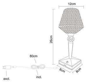 Globo 28070 - LED регулируема настолна лампа GIXI LED/1W/5V 2700/4000/6500K