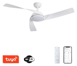 ZEVENTI - LED таванен вентилатор AERYS LED/24W/230V Wi-Fi Tuya бял + ДУ