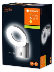 Ledvance - LED Екстериорен аплик със сензор LOOP 1xLED/12W/230V IP44