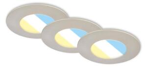 Briloner 7598032 -К-кт 3x LED Лампа за вграждане в баня LED/4,9W/230V IP44 хром