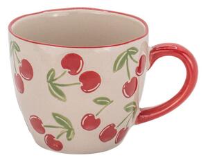 Бежова керамична чаша 250 ml Cherries – Sass & Belle