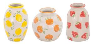 Глинени вази в комплект 3 бр. (височина 9,5 cm) Fruit – Sass & Belle