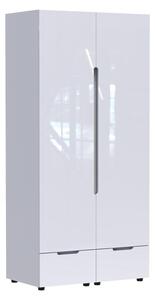 Гардероб с две врати Afina Pako World White 100x57x213 cm