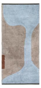 Памучна пътека подходяща за пране в светлосин и бежов цвят 70x150 cm Figura – Mette Ditmer Denmark