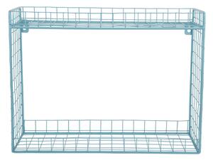 Тюркоазен стоманен стенен рафт на няколко нива 40 cm Reja – PT LIVING