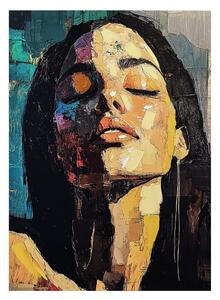 Картина с ръчно изрисувани елементи 70x100 cm Vivian – Styler