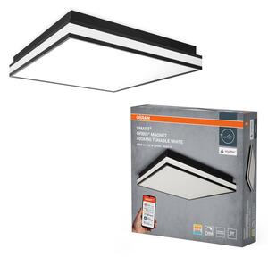 Смарт LED панел Ledvance Smart+ Matter Magnet Black 450x450mm Tunable White, за таван, 42W, 2500lm, регулируем (3000K-6500K), IP20, WiFi, черен