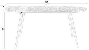 Трапезна маса от масивно тиково дърво 90x180 cm Webster – White Label