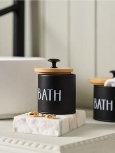 Sinsay - Кутия за съхранение с надпис „Bath“ - черeн