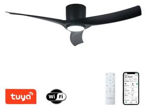 ZEVENTI - LED таванен вентилатор ORBITO LED/24W/230V Wi-Fi Tuya черен + дистанционно управление