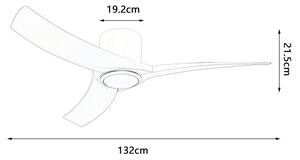 ZEVENTI - LED таванен вентилатор ORBITO LED/24W/230V Wi-Fi Tuya черен + дистанционно управление