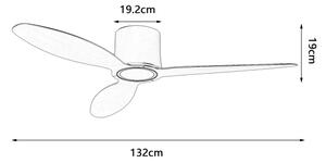 ZEVENTI - LED таванен вентилатор VENTORA LED/24W/230V Wi-Fi Tuya черен + с дистанционно управление