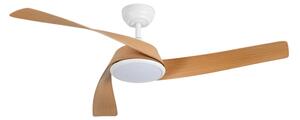 ZEVENTI - LED таванен вентилатор AERYS LED/24W/230V Wi-Fi Tuya бял/дъб + дистанционно