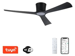 ZEVENTI - LED таванен вентилатор AUREX LED/24W/230V Wi-Fi Tuya черен + дистанционно управление