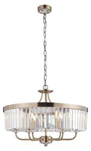 Endon 102505 - Полилей на верига 6xE14/6W/230V, диам. 55 см, месинг