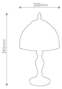 Quoizel QZ-LARISSA-TL-S - Настолна лампа Tiffany LARISSA 1xE14/40W/230V