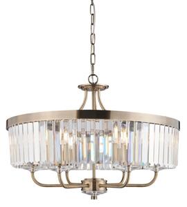 Endon 102505 - Полилей на верига 6xE14/6W/230V, диам. 55 см, месинг