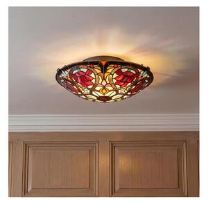 Quoizel QZ-LARISSA-F - Таванно осветително тяло Tiffany LARISSA 2xE27/40W/230V
