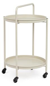 Стоманена маса за сервиране на колелца ø 44,5 cm Austin – Yes Everyday