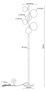 Globo 56149-6S - Подова лампа VELORA 6xG9/5W/230V