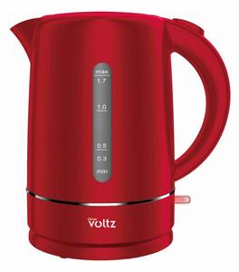 Електрическа кана Oliver Voltz Daisy OV51230W, вместимост 1.7л литра, 2200W, червена
