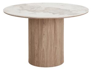 Кръгла трапезна маса с плот от имитация на мрамор ø 120 cm Athens – House Nordic