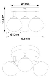 Globo 56149S-3 - Точково осветително тяло VELORA 3xG9/5W/230V