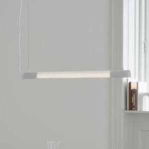 GEJST Висяща лампа Radent, бяла, дължина 70 cm, G13 LED, Бял, Дневна/трапезария, Метал