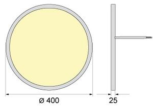LED таванно осветително тяло SIMEN LED/32W/230V 4000K IP40 Ø 40 см бяло UGR<19
