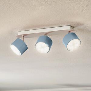 Eko-Light Таванна лампа Cloudy с три пламъка, синя, Затъмняване, Син, Дневна/трапезария, Метал, Млад живот