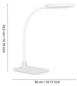 Eglo 902178 - Димируема настолна LED лампа LAURO LED/5,5W/230V 2700/4000/6500K бяла