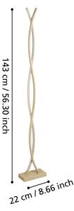 Eglo 901107 - LED подова лампа LASANA LED/36W/230V златна