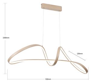 Brilagi-LED Димируем полилей на кабел TWISTER LED/60W/230V 3000-6000K бежов+ДУ