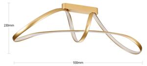 Brilagi-LED Плафон с възможност за димиране TWISTER LED/60W/230V 3000-6000K златен+ДУ