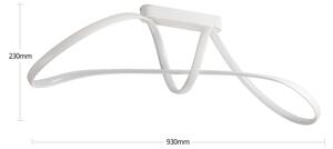 Brilagi-LED Димируем плафон TWISTER LED/60W/230V 3000-6000K бял+ДУ