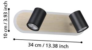 Eglo 901632 - LED точково осветително тяло RIMBOCCHI LED/12W/230V кафяво/черно