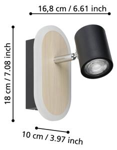 Eglo 901631 - LED стенен спот RIMBOCCHI LED/7W/230V кафяво/черно